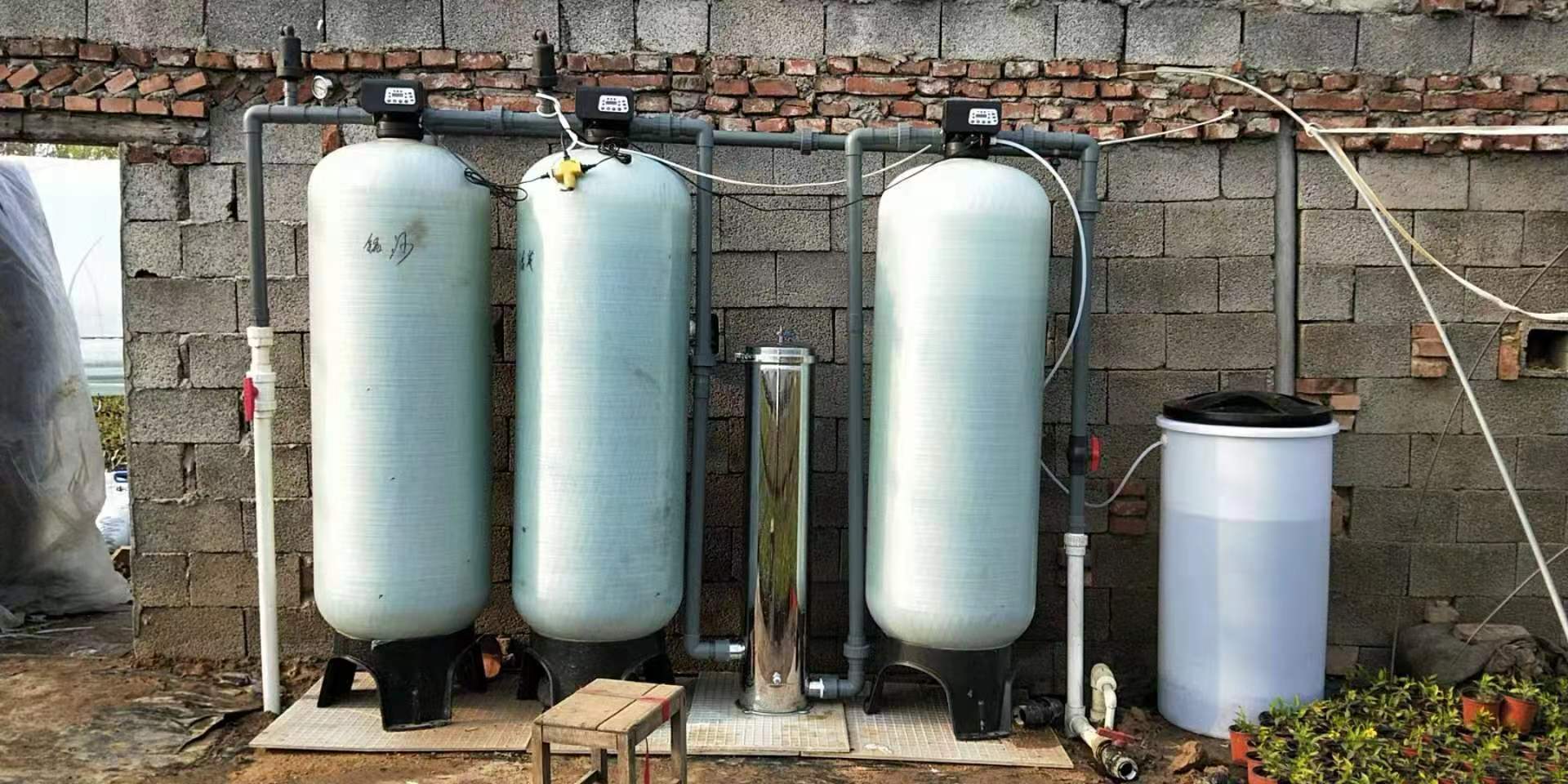 Well water filtration equipment